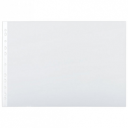 Папки-файлы БОЛЬШОГО ФОРМАТА (297х420 мм), А3, ГОРИЗОНТАЛЬНЫЕ, КОМПЛЕКТ 50 шт., 45 мкм, BRAUBERG, 221715