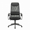 Кресло офисное BRABIX PREMIUM "Stalker EX-608 PL", ткань-сетка/кожзам, черное, 532090