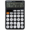 Калькулятор настольный BRAUBERG STYLE-12-BK (157х106 мм), 12 разрядов, двойное питание, ЧЕРНЫЙ, 272965