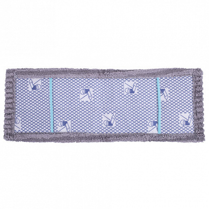 Насадка МОП плоская для швабры/держателя 42 см, карманы, плотная микрофибра, LAIMA HOME, 606797