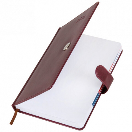 Ежедневник датированный 2026 А5 148х218 мм, GALANT "Ritter", под кожу, бордовый, 117493