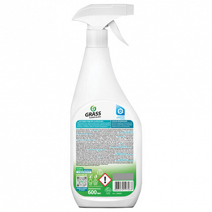 Средство для мытья стекол и зеркал 600 мл GRASS "Clean glass", распылитель, 130600
