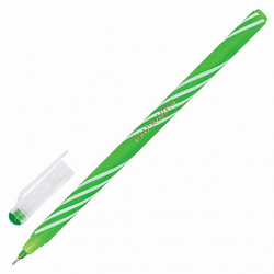 Ручка шариковая масляная ЮНЛАНДИЯ "CANDY", СИНЯЯ, корпус ассорти, узел 0,6 мм, линия письма 0,3 мм, 143019