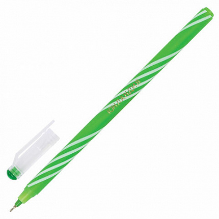 Ручка шариковая масляная ЮНЛАНДИЯ "CANDY", СИНЯЯ, корпус ассорти, узел 0,6 мм, линия письма 0,3 мм, 143019