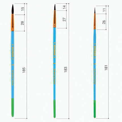 Кисти ЮНЛАНДИЯ "ЮНЫЙ ВОЛШЕБНИК", набор 10 шт. (ПОНИ - 4 шт.; СИНТЕТИКА - 4 шт.; ЩЕТИНА - 2 шт., круглые, плоские), блистер, 200896