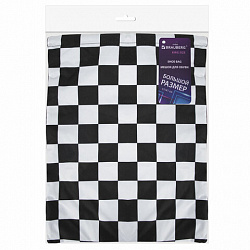 Мешок для обуви BRAUBERG большой удобный с ручкой, 51х41 см, "Black and White", 271595