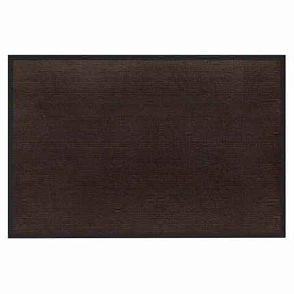 Коврик придверный 40х60 см, КОРИЧНЕВЫЙ, влаго-грязезащитный, 300 г/м2, рубчик, PRIMILA (ПРИМИЛА) STANDARD, 701014
