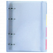 Тетрадь на кольцах А5 175х220 мм, 120 л., пластик с блестками, с резинкой и разделителями, BRAUBERG, Голубой, 404633