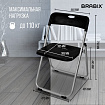Стул складной BRABIX "Golf Lite CF-017", серебристый каркас, пластик чёрный, 532895