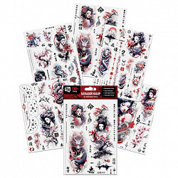 Наклейки-тату, набор 5 листов, АССОРТИ, 21х14,8 см, PRIORITY