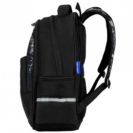 Рюкзак BRAUBERG SOFT, 2 отделения, 3 кармана, "Don't be afraid", СВЕТЯЩИЙСЯ, 40х31х15 см, 271364