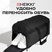Сумка спортивная HEIKKI MOVE RENOWNED (ХЕЙКИ), отделение для обуви, черная, 28x51x26 см, 273909