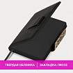 Ежедневник недатированный А5 138х213 мм, BRAUBERG "Safari", под кожу, магнит, 160 л., Leopard, черный, 116592