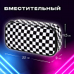 Пенал-органайзер BRAUBERG, 1 отделение, полиэстер, 22x11,5x6 см, "Black and White", 271572