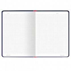 Блокнот с резинкой в клетку 96 л., А5, 145х203 мм, твердая обложка, BRAUBERG, "London", 113720