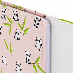 Дневник 1-11 класс 48 л., кожзам (твердая), магнитный клапан, ЮНЛАНДИЯ, "Панда", 106563