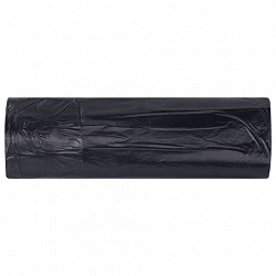 Мешки для мусора 360л черные в рулоне 5 штук сверхпрочные, ПВД 80 мкм, 120x160см, LAIMA, 702688