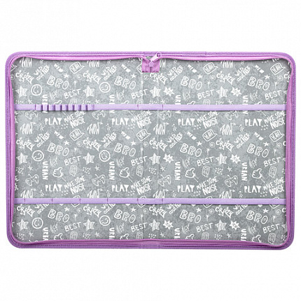 Папка на молнии BRAUBERG А4 с ручкой, с органайзером, 1 отделение, "Cheerful", 271448