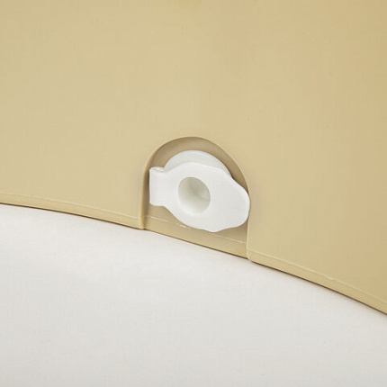 Швабра с отжимом и ведром 7л/5л, отжим центрифуга / рукоятка, 2 круглые насадки, крепление кольцо, бежевый, LAIMA, 607488