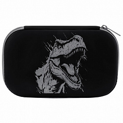 Пенал BRAUBERG SHINY, 1 отделение, 1 откидная планка, EVA, 22х13х4 см, "Scary dino", 273517