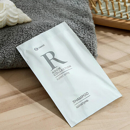 Шампунь одноразовый 10 мл, КОМПЛЕКТ 500 шт., GRASS ROOM, саше, флоупак, HR-5029