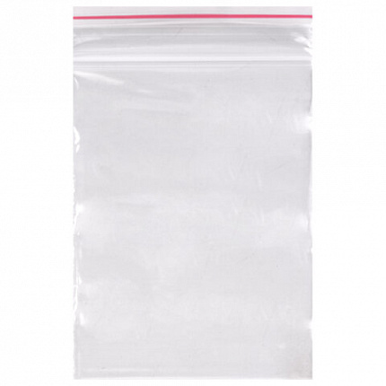 Пакеты "зиплок" zip lock ПРОЧНЫЕ, комплект 100 шт., 60х80 мм, ПВД, 45 мкм., BRAUBERG, 703077