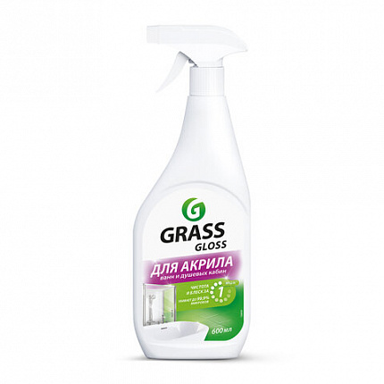 Средство для чистки акриловых ванн и душевых 600 мл GRASS GLOSS ДЛЯ АКРИЛА, распылитель, 126059