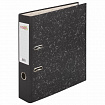 Папка-регистратор STAFF "Basic" БЮДЖЕТ с мраморным покрытием, 70 мм, без уголка, черный корешок, 227185