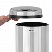 Ведро для мусора СЕНСОРНОЕ 30 л, нержавеющая сталь, зеркальная крышка, питание от 4-х батареек AA (не входят в комплект), LAIMA, 609329