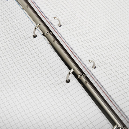 Тетрадь на кольцах БОЛЬШАЯ 305х230мм А4, 120л, пластик, с разделителями, BRAUBERG, Зеленый, 404625