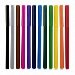 Фломастеры 12 ЦВЕТОВ CENTROPEN "Пингвины", смываемые, вентилируемый колпачок, 7790/12ET, 7 7790 1286