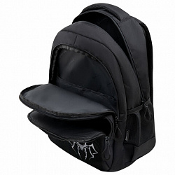 Рюкзак BRAUBERG CONCEPT универсальный, 2 отделения, светоотражающий принт, "Gray Spider", 45х30х18 см, 273847