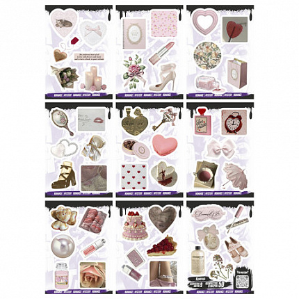 Наклейки виниловые, 45-78 шт., 9 листов, А6, "ЯРКИЕ ДИЗАЙНЫ", АССОРТИ, NALEPKING