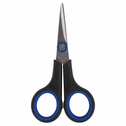 Ножницы для хобби и рукоделия ОСТРОВ СОКРОВИЩ 120 мм, 3-х сторонняя заточка, черно-синие, 237104