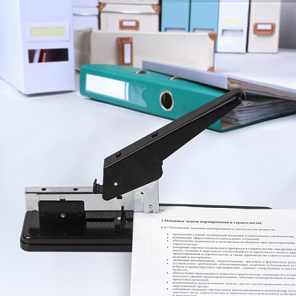 Степлер МОЩНЫЙ №24/6-23/13 металлический STAFF "Manager", до 70 листов, черный, 227663