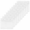 Бейдж горизонтальный с ZIP-LOCK-замком (54x89 мм), КОМПЛЕКТ 10 шт., без держателя, BRAUBERG, 238784
