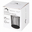 Органайзер-стаканчик для косметики и мелочей MONTE VITA (МОНТЕ ВИТА), металлический, 100х80 мм, черный, 272485