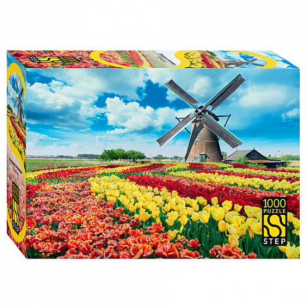 Пазл картонный 1000 элементов, АССОРТИ, поле 59х46 см, STEP PUZZLE