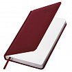 Ежедневник датированный 2026, А5, 138х213 мм, BRAUBERG "Impression", под кожу, бордовый, 117512
