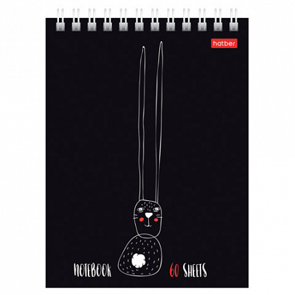 Блокнот МАЛЫЙ ФОРМАТ А6, 60 л., гребень, картон, клетка, HATBER, "Нескучные герои", 088310, 60Б6В1гр