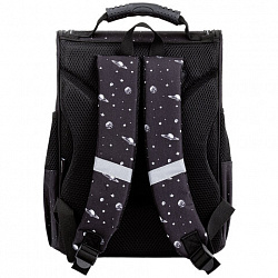 Ранец ПИФАГОР BASIC, 1 отделение, 3 кармана, эргономичная спинка, "Space invader", 35х28х18 см, 273140