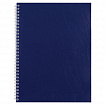 Тетрадь бумвинил, синий, А4 (большой формат), 96 л., гребень, офсет №1, белая бумага, клетка, STAFF, 403406