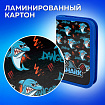 Пенал ПИФАГОР, 1 отделение, ламинированный картон, 19х11 см, "Angry shark", 272243