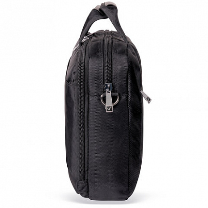 Сумка-портфель BRAUBERG с отделением для ноутбука 15-16", "Control 2", 2 отделения, черная, 41х32х10 см, 240397