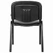 Стул для персонала и посетителей BRABIX "Iso CF-005", черный каркас, кожзам черный, 531977
