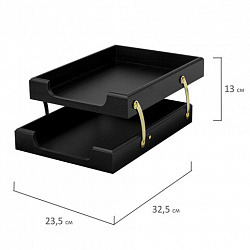 Набор подарочный настольный BESTAR "Artemis" из дерева, 11 предметов, цвет "черное дерево", 237216