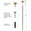 Кисть художественная проф. BRAUBERG ART CLASSIC, синтетика мягкая, веерная, № 4, длинная ручка, 200639