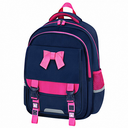 Рюкзак BRAUBERG SNAP, 2 отделения, 3 кармана, "Elegant bow", 39х28х16 см, 273129