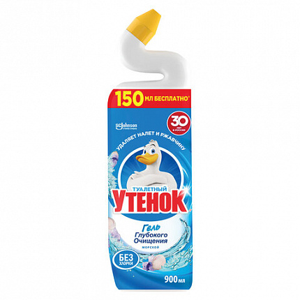 Средство для уборки туалета 900 мл ТУАЛЕТНЫЙ УТЕНОК "Морской", 696893