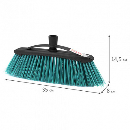 Щетка для уборки VILEDA PROFESSIONAL "ЭКО", ширина 30 см, щетина 8 см, ЖЕСТКАЯ, крепление еврорезьба, 519227
